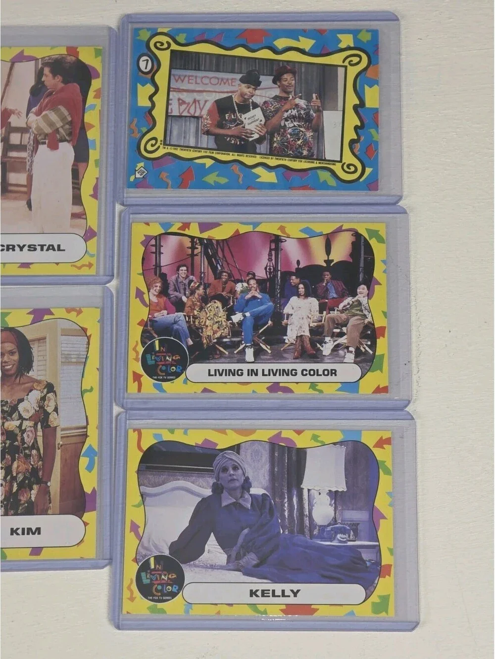 Lot Of 12 Vintage In Living Color TV Series Trading Cards BIG CARDS JLO